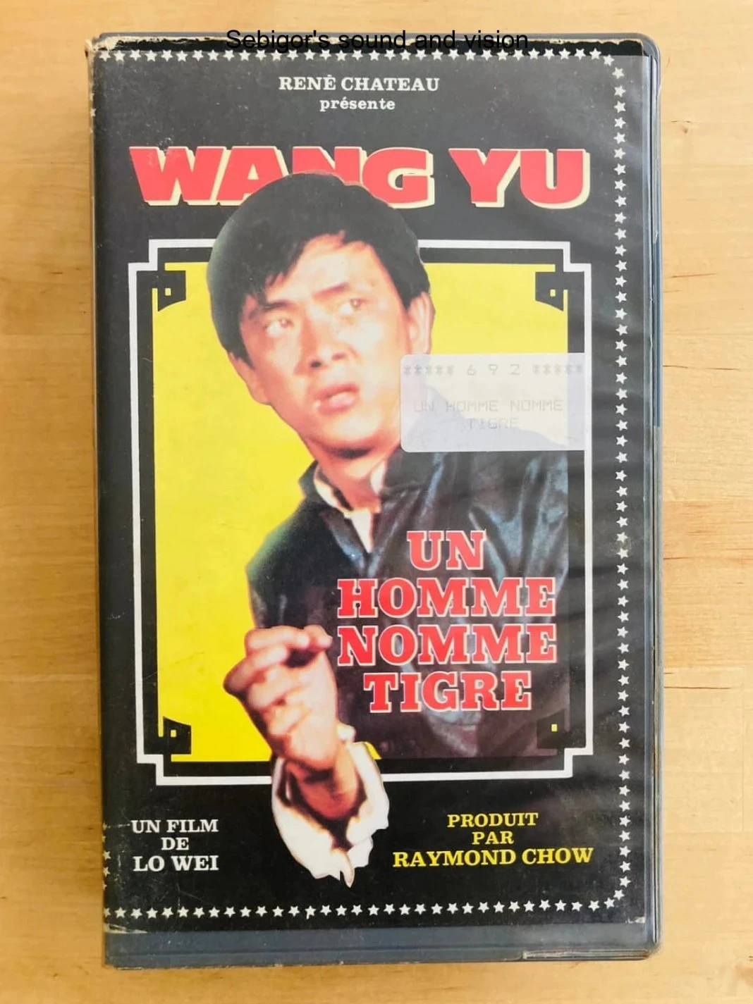 Cassette VHS Un homme nommé Tigre Wang Yu.
